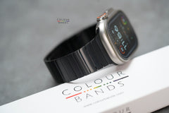 Black Stainless Steel Link Strap For Apple Watch 49 MM Series Ultra/Ultra 2/Ultra 3