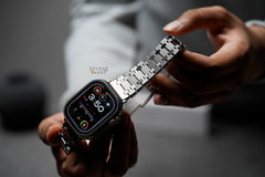 Dynamic Stainless Steel Metal Chain Strap For Apple Watch 49 MM Series Ultra/Ultra 2/Ultra 3