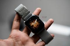Milanese Wave Loop For Apple Watch 46/45/44 MM Series 11/10/9/8/7/6/5/4 (Se/Se2/Se3Gen)
