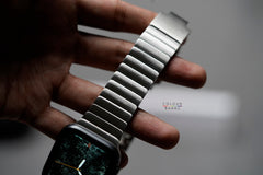 Silver Stainless Steel Link Strap For Apple Watch 46/45/44 MM Series 11/10/9/8/7/6/5/4 (Se/Se2/Se3Gen)