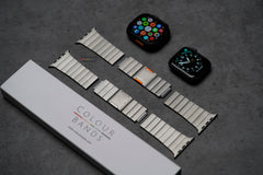 Titanium TB3 Magnetic Closure Link Strap For Apple Watch 46/45/44 MM Series 11/10/9/8/7/6/5/4 (Se/Se2/Se3Gen)