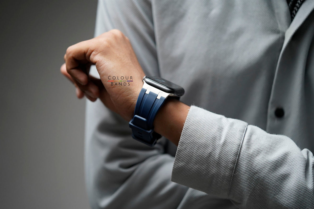 AquaFlex FKM Strap For Apple Watch 46/45/44 MM Series 11/10/9/8/7/6/5/4 Se/Se2/Se3 Gen