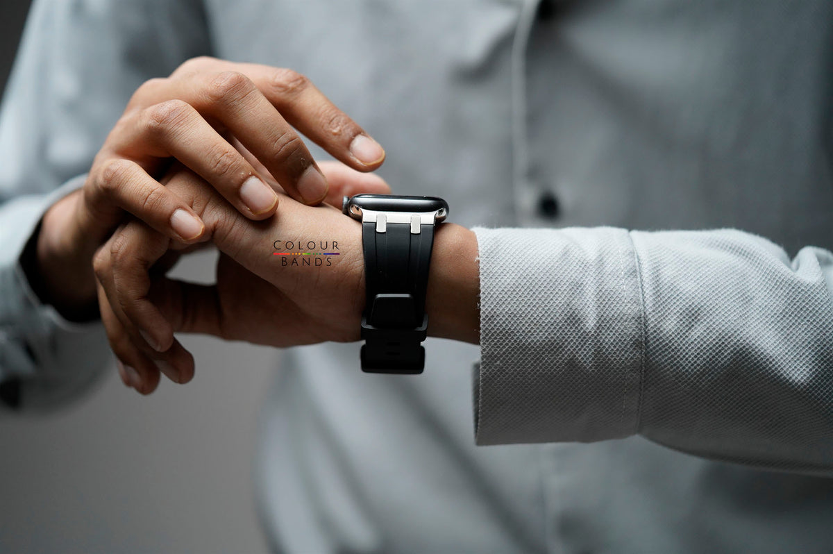 AquaFlex FKM Strap For Apple Watch 46/45/44 MM Series 11/10/9/8/7/6/5/4 Se/Se2/Se3 Gen