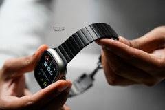Black Stainless Steel Link Strap For Apple Watch 49 MM Series Ultra/Ultra 2