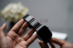 Black Titanium TB4 Link Strap For Apple Watch 46/45/44 MM Series 10/9/8/7/6/5/4/Se/Se2Gen