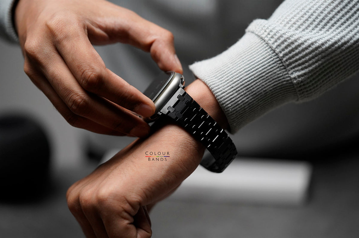 Dynamic Stainless Steel Metal Chain Strap For Apple Watch 49 MM Series Ultra/Ultra 2