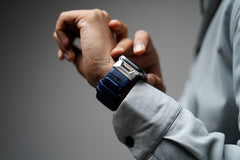 FKM Motion Band With Titanium Buckle For Apple Watch 46/45/44 MM Series 10/9/8/7/6/5/4/Se/Se2Gen