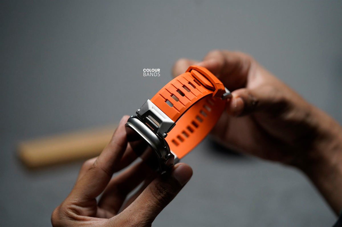 FKM Motion Band With Titanium Buckle For Apple Watch 49 MM Series Ultra/Ultra 2/Ultra 3