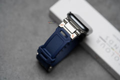 Silicone Strap with Titanium Buckle Band For Apple Watch 46mm/45mm/44mm Series 4 5 6 7 8 9 10 SE SE 2
