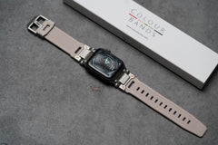 Silicone Strap with Titanium Buckle Band For Apple Watch 46mm/45mm/44mm Series 4 5 6 7 8 9 10 SE SE 2