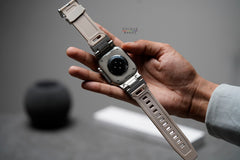 Silicone Strap with Titanium Buckle Band For Apple Watch 49 MM Series Ultra/Ultra 2