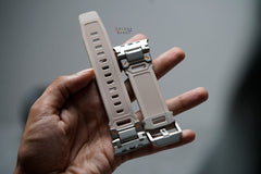 Silicone Strap with Titanium Buckle Band For Apple Watch 49 MM Series Ultra/Ultra 2