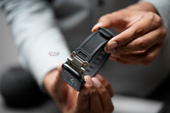 Silicone Strap with Titanium Buckle Band For Apple Watch 46mm/45mm/44mm Series 4 5 6 7 8 9 10 SE SE 2