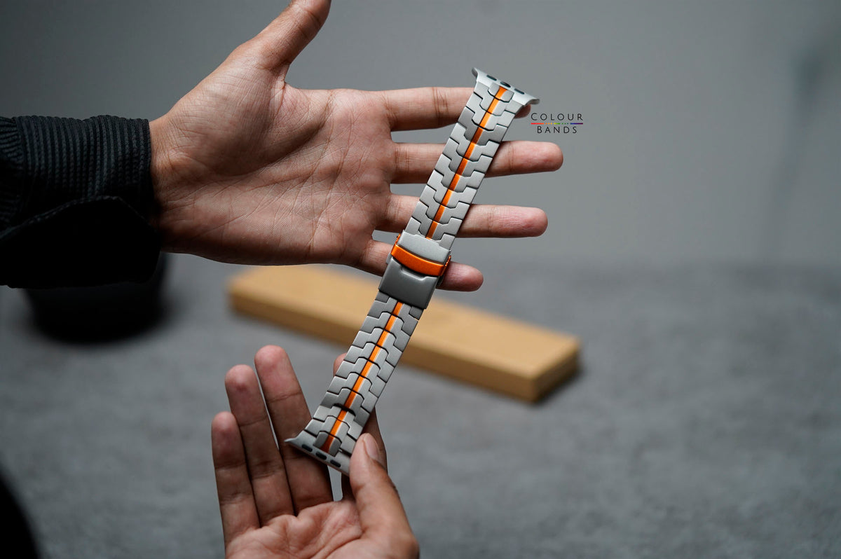 Titanium TB2 Matte Band For Apple Watch 46/45/44 MM Series 10/9/8/7/6/5/4/Se/Se2Gen